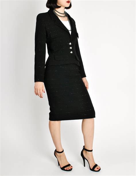 vintage chanel suit price|classic chanel suits.